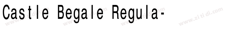 Castle Begale Regula字体转换